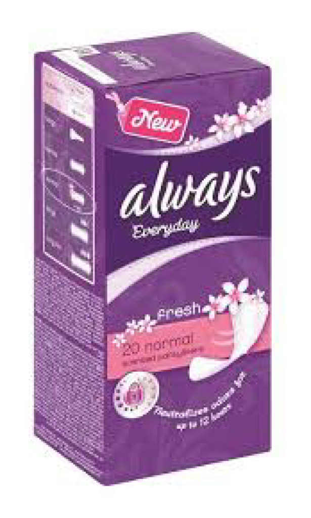 Always Panty Liners Scented 20s