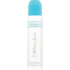 Yardley White Satin Deo Pure 90ml