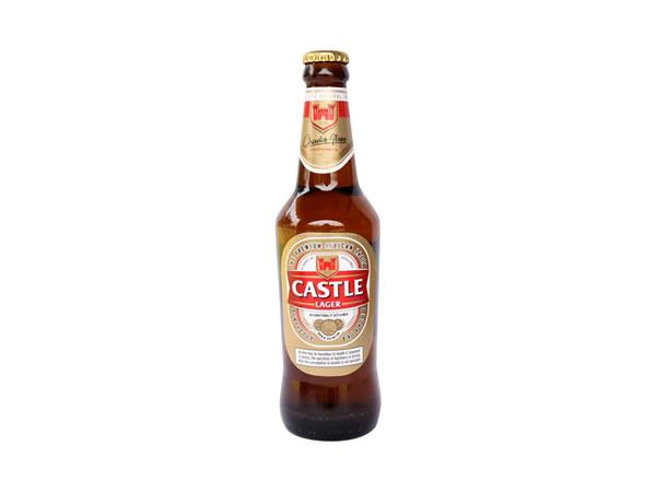 CASTLE LAGER PINT 375ML (With Empty)